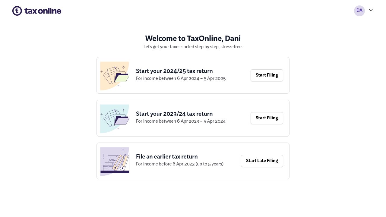 TaxOnline Home